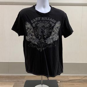 D.k.N.y black east village logo t-shirt 🏍😎🔥🤭